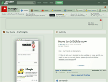Tablet Screenshot of leon-gao.deviantart.com