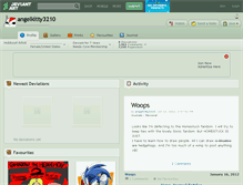 Tablet Screenshot of angelkitty3210.deviantart.com