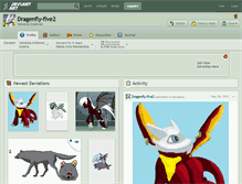 Tablet Screenshot of dragenfly-five2.deviantart.com