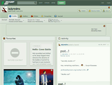 Tablet Screenshot of ladyredms.deviantart.com