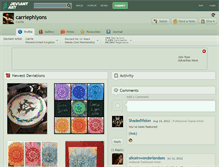 Tablet Screenshot of carriephlyons.deviantart.com