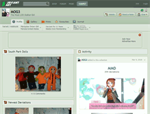 Tablet Screenshot of mog3.deviantart.com