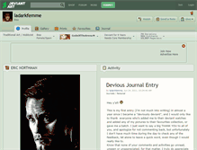 Tablet Screenshot of ladarkfemme.deviantart.com