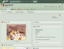 Tablet Screenshot of lazybutterfly.deviantart.com