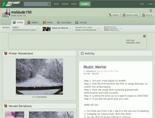 Tablet Screenshot of meldude150.deviantart.com