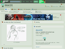 Tablet Screenshot of alecza1234.deviantart.com