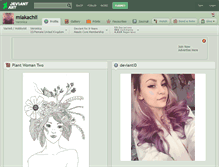 Tablet Screenshot of miakachii.deviantart.com
