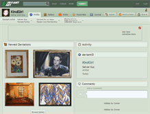 Tablet Screenshot of kindgirl.deviantart.com