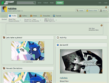 Tablet Screenshot of nalutea.deviantart.com