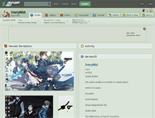 Tablet Screenshot of ivorymist.deviantart.com