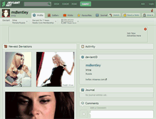 Tablet Screenshot of msbentley.deviantart.com