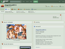 Tablet Screenshot of dragonblood0012.deviantart.com