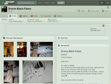 Tablet Screenshot of ororon-black-flame.deviantart.com