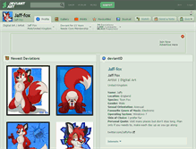 Tablet Screenshot of jaff-fox.deviantart.com