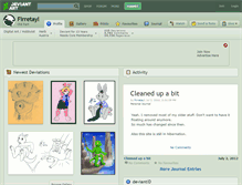 Tablet Screenshot of firretayl.deviantart.com