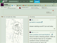 Tablet Screenshot of anjidu.deviantart.com