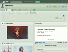 Tablet Screenshot of john-indian.deviantart.com
