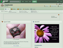 Tablet Screenshot of lissamonster.deviantart.com