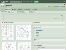 Tablet Screenshot of indira0003.deviantart.com