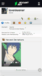 Mobile Screenshot of lovenkeener.deviantart.com