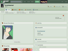 Tablet Screenshot of lovenkeener.deviantart.com