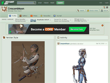 Tablet Screenshot of crescentmoon.deviantart.com