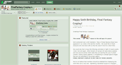 Desktop Screenshot of finalfantasy-cosplay.deviantart.com