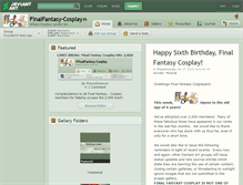Tablet Screenshot of finalfantasy-cosplay.deviantart.com