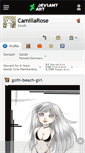 Mobile Screenshot of camillarose.deviantart.com
