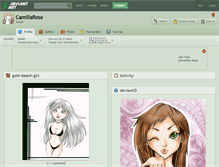 Tablet Screenshot of camillarose.deviantart.com