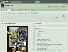 Tablet Screenshot of justicecho.deviantart.com