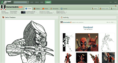 Desktop Screenshot of dementedink.deviantart.com