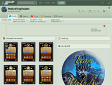 Tablet Screenshot of pocketfrogpaladin.deviantart.com