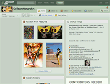 Tablet Screenshot of goteammonarch.deviantart.com