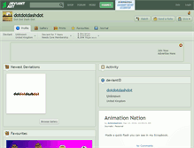 Tablet Screenshot of dotdotdashdot.deviantart.com
