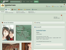 Tablet Screenshot of basketball-babe.deviantart.com