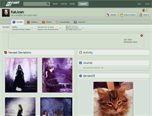 Tablet Screenshot of katjean.deviantart.com
