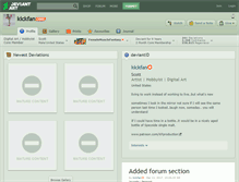 Tablet Screenshot of kickfan.deviantart.com