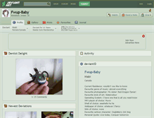 Tablet Screenshot of fwup-baby.deviantart.com