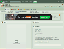 Tablet Screenshot of mhfanart.deviantart.com