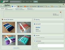 Tablet Screenshot of martice.deviantart.com