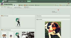 Desktop Screenshot of orange-bubbles.deviantart.com