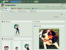 Tablet Screenshot of orange-bubbles.deviantart.com