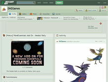 Tablet Screenshot of dnzgames.deviantart.com