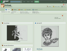 Tablet Screenshot of kinshady.deviantart.com