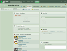 Tablet Screenshot of amazing-arts.deviantart.com