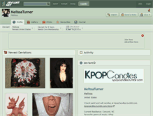 Tablet Screenshot of melissaturner.deviantart.com