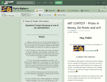Tablet Screenshot of furry-babes.deviantart.com