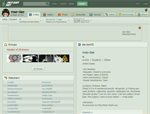Tablet Screenshot of mae-dae.deviantart.com