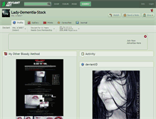 Tablet Screenshot of lady-dementia-stock.deviantart.com